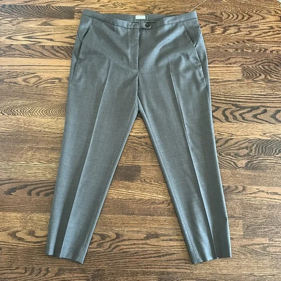 Brunello Cucinelli Slim Leg Cropped Trousers Cigarette pants Size IT 46 US 10